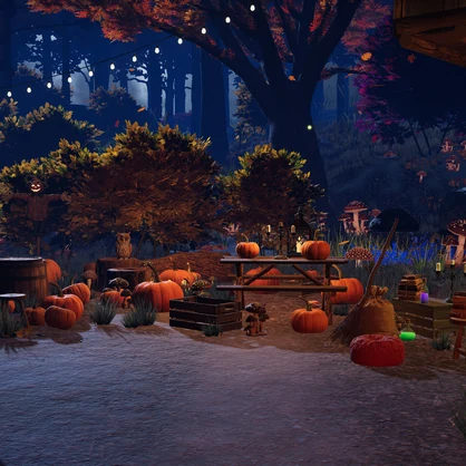 【VRChat PC】Halloween Treehouse Forest / ハロウィンのツリーハウスの森 / 할로윈 트리하우스 숲