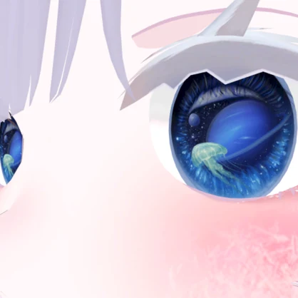 Jelly - Eye texture　暗闇でクラゲが光る