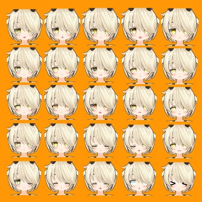 【感電ちゃん】表情差分25種（無料5種）