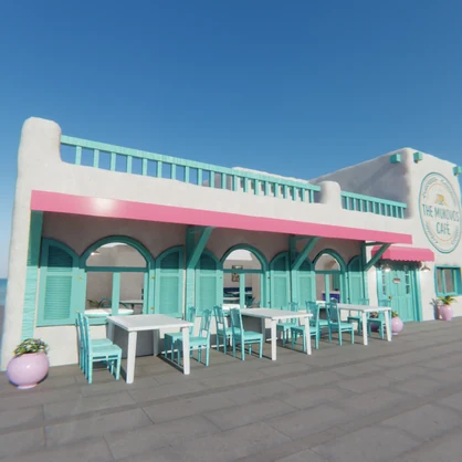 【Blender】 地中海リゾートカフェ＆テラス Mediterranean Resort Café & Terrace