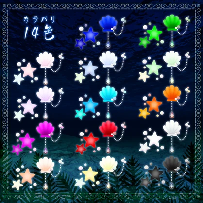 【MA対応】真珠貝の髪飾り