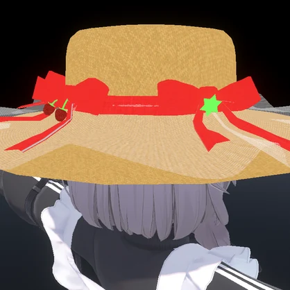 【PhysBone対応】夏っぽい帽子 【VRCHAT向け】