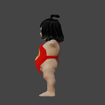 【3Dキャラクター】金太郎　四歳