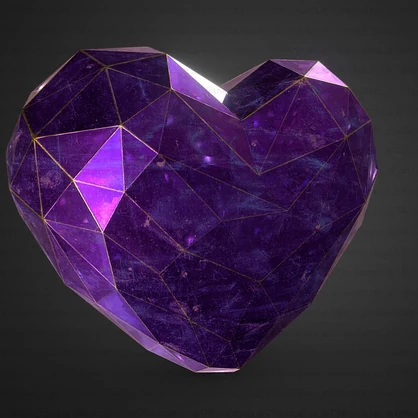 Purple Heart Gem