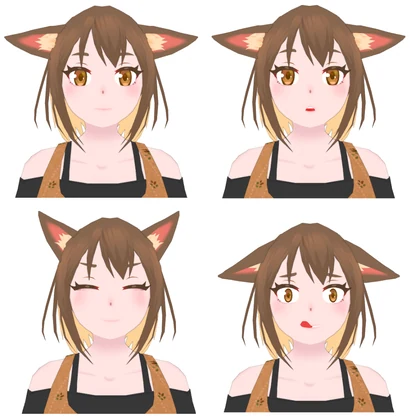 【3Dモデル】ラッテ（ Latte ） VRChat想定