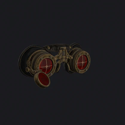 【MA対応】錬金術師の挟み眼鏡ゴーグル / Steampunk Pince-Nez