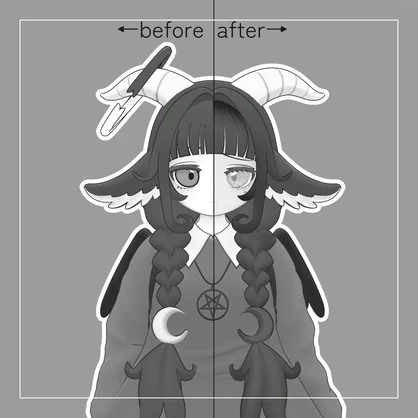 【バフィーちゃん対応】メイクセット【アイ・メイクテクスチャ+アニメーション】