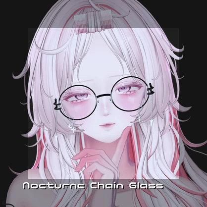 丸メガネ/涙メガネのフレーム2種類！　Nocturne Chain Glass