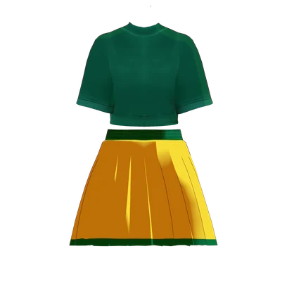 【VRoid正式版】VRoidっぽくないお肌2 垢抜けブラジルフィーバー Brazil Fever Sporty Outfit| VRoid Studio Outfit | Customitem| Vtuber Outfit | Virtual Fashion| Virtual Youtuber| Sport Outfit