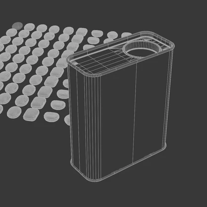 缶入りドロップス　3Dモデル