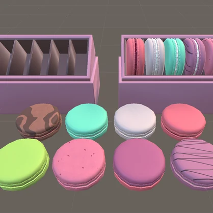 【3Dモデル】マカロン8種類