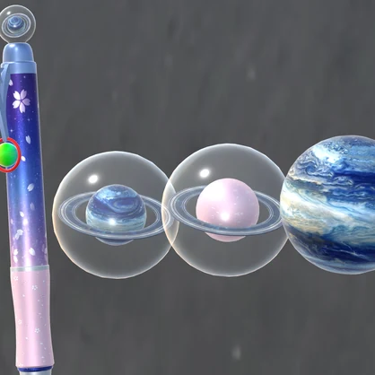 【QvPen差し替えモデル】🌟-春を綴る天体観測ペン-🌟
