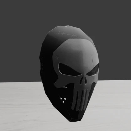 Skull mask for VRChat Avatars and world props. 「VRChatのアバターやワールド小道具用のスカルマスク」