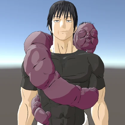 [VRChat] Physical Gifted Mercenary Style 3D Model & Combat Animation Full Set 💪