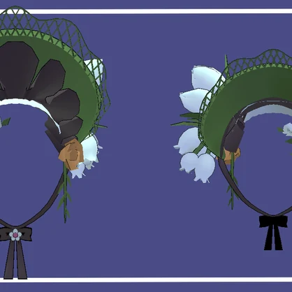 【魔法少女ノ魔女裁判二次創作】遠野ハンナ囚人服ボンネット