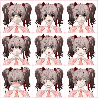 【3Dモデル / VRM】天音Amane - AnimeArt (Neural4D) 生成【VRChat・VTuber対応】