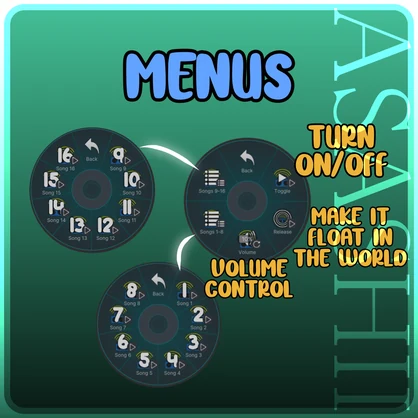 Music Player 🎶 [For VRChat avatars] V2❗