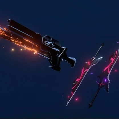 ウェポン・レプリカ　双剣＆ガンブレード