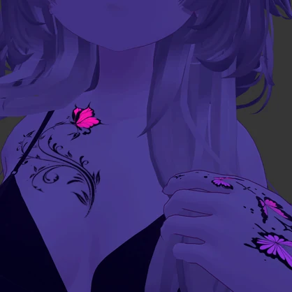 Mystic Butterfly Garden ( 神秘の蝶の庭 )/ tattoo ( タトゥー )