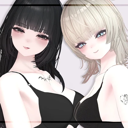 ハート型タトゥー2種 【VRC】