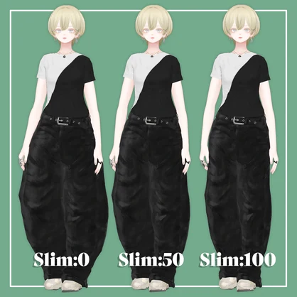 【VRChat】森羅専用 WidePants 2.0（MA対応）