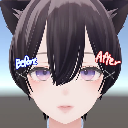 森羅ちゃんの上まつげをバサバサにするやつ【無料】