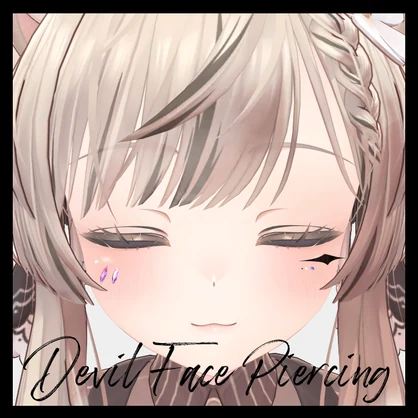 【VRChat】Devil face piericing