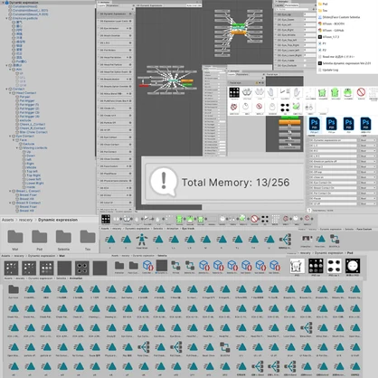 【セレスティア(Selestia)用】Selestia dynamic expression Ver.2.02/VRC Contact /セレスティアの動的表情/Dynamic expression system
