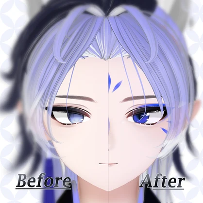 DANZAI RE対応＊Fox Makeup & Eye Texture＊Face Paint→Free