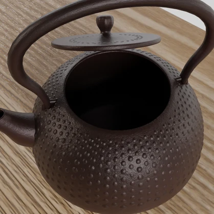 無料DL可【Blender】南部鉄器【3Dモデル】