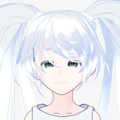 VRoid Hair Custom Item「Floating Cloud Twin/浮雲ツインテ」