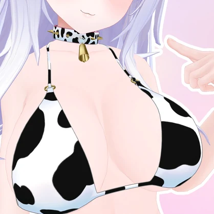【INABA用】Cow Bikini and Collar for INABA