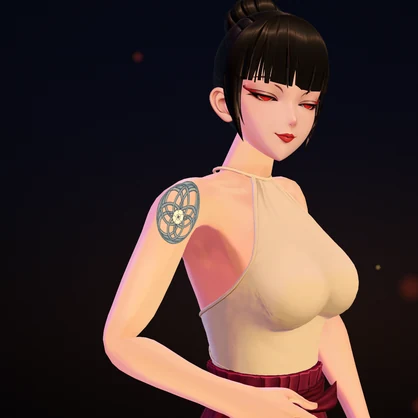 【VRChat】Shippo ― 七宝つなぎと椿のタトゥー(発光・ON/OFF)/ Shippo & Tsubaki Tattoo【MA/PC】