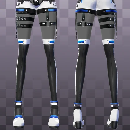 [XWear対応] VRoid用 10色展開 サイバーサマーアウトフィット "XCJ-XI" - Cyber Summer Outfit "XCJ-XI" 10Colors