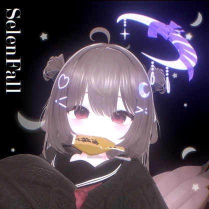 - SelenFall - Two Side Up Hair & Halo🌙【16Avatars】