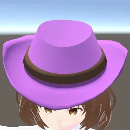 【3Dモデル】ピンク色のカウボーイハット