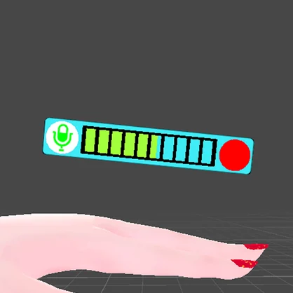 【VRChat想定】ミュート状態表示プレート【MuteSelf連動, 無料】 #shift_shop