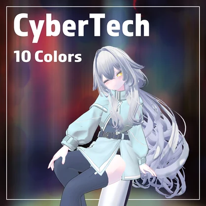 【発売記念価格】【10アバター対応】CyberTech【全10色・VRChat向け衣装】