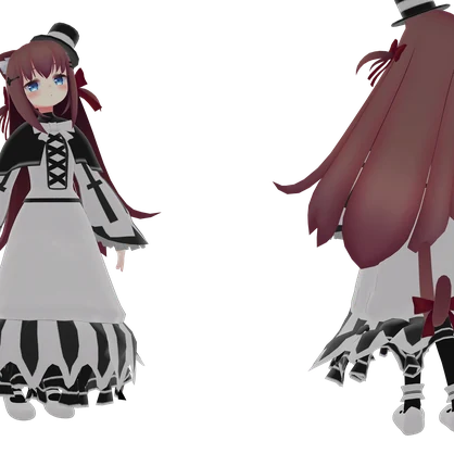 ノナ用衣装　モノクロドレス