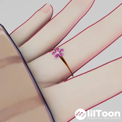 Blossom_ring【VRC向けアクセサリー】