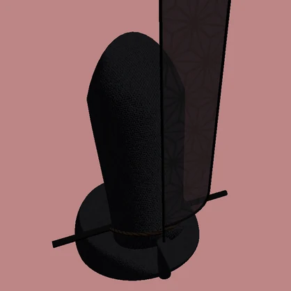 ひなまつり　男雛の帽子