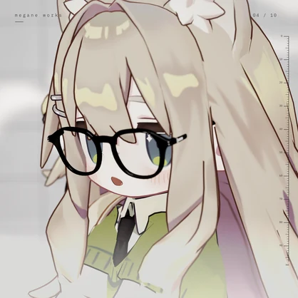 【VRChat対応】Wellington 48 ‘Sepia’ ｜ チークレンズ ウェリントン眼鏡（Kipfel きぷふぇる 専用）