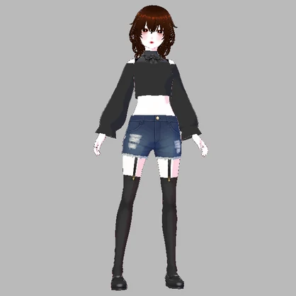 Modern Vampire VTuber Avatar (.vrm)