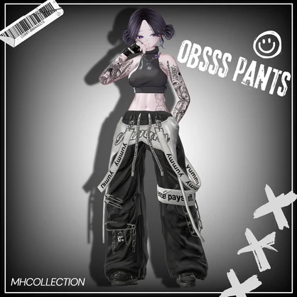 【VRC想定/16アバター対応】【MA対応】MH obsss pants