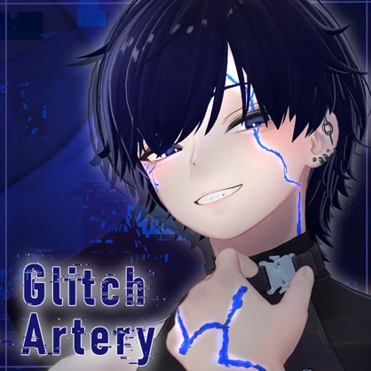 SALE【#LENLEN_VRC】LL.Glitch Artery Komano【VRC想定ボディ亀裂テクスチャ】