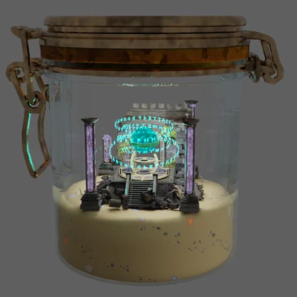 【Blender】幻想テラリウムライトセット　Fantasy Terrarium Light Set