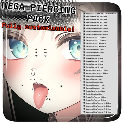 MEGA PIERCING PACK! For Manuka メガピアスパック！マヌカ用