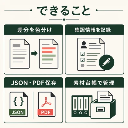 KiyakuDiff Local｜BOOTH・VRChat素材の利用規約変更を見比べて保存