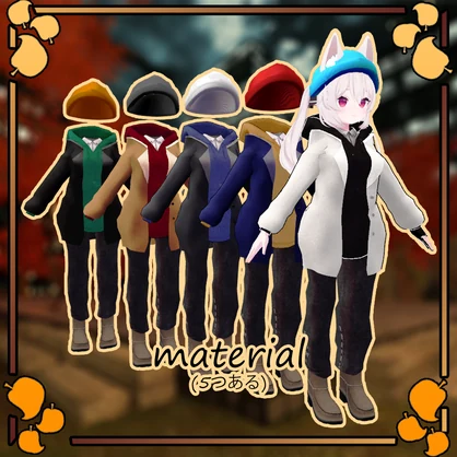 [13アバター対応] トレンチコート Trench Coat set