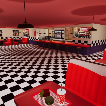 Diner World Base - Day + Night Versions (PC/Quest)